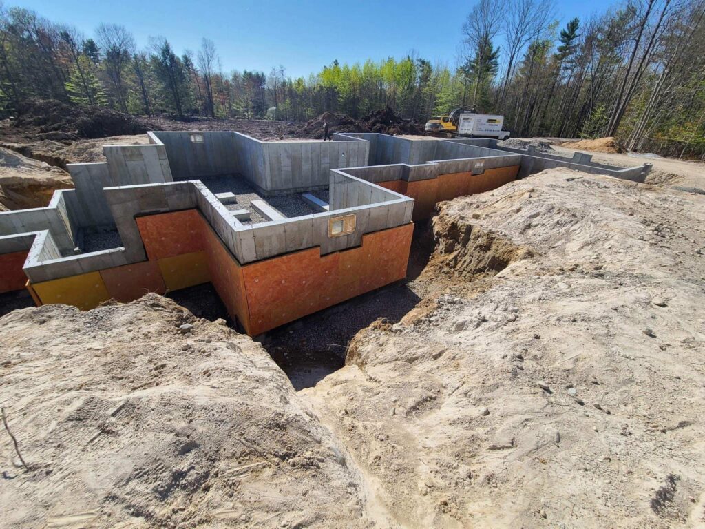 new construction waterproofing on a new build