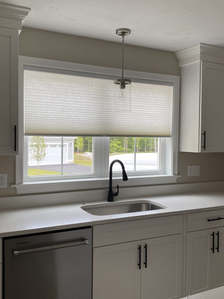 custom shades in a kitchen